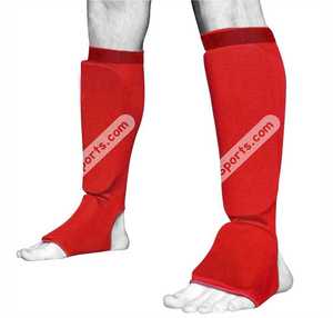 Shin & mu bàn chân đàn hồi màu đen miếng đệm ống chân Karate Muay Thai MMA UFC Taekwondo người lớn/trẻ em Kickboxing Shin và mu bàn chân miếng đệm - Product Image 2