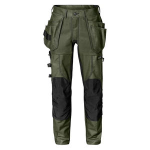 กางเกงทำงานกลางแจ้งของช่างฝีมือเย็บสามขาพร้อมค้อนยืดระบายอากาศได้มีกระเป๋าทำงาน - Product Image 3