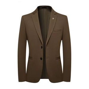 Chaqueta de vestir para hombre, chaquetas, abrigos, trajes cortos para hombre y Blazers, ropa de hombre negra recortada de negocios, ropa de estilo coreano, abrigo de vestir - Product Image 4