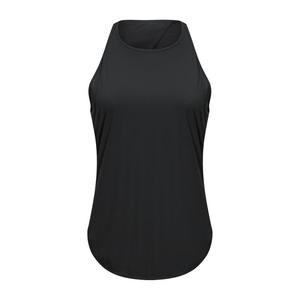 Servicio OEM básico cuello redondo Camiseta 100% algodón mujeres camisetas sin mangas personalizadas señoras costilla tanque suave chalecos de mujer - Product Image 6