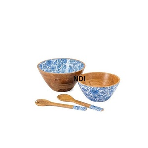 Ménage Restaurant Restauration Utilisation Bol De Nourriture Le Plus Vendu En Bois Émail Finition Top Qualité Bol De Service - Product Image 1