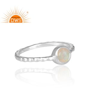Best Selling Fine Sterling Silver Natural Ethiopian <b>Opal</b> Gemstone Stackable Ring Jewelry For Women <b>Gift</b> For Her - Product Image 2