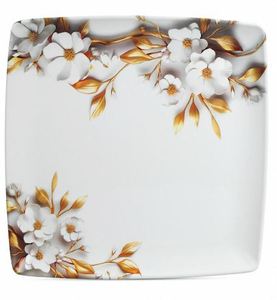 Vente en gros de services de restauration écologiques en mélamine, nouveaux designs de fleurs blanches durables pour les hôtels et les événements au meilleur prix - Product Image 5
