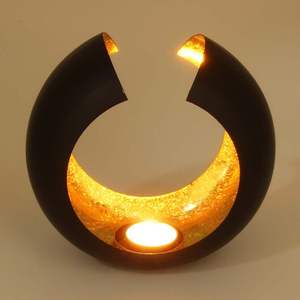 เทียนโวทีฟเคลือบโลหะสีดำสำหรับตกแต่งบ้าน - Product Image 3