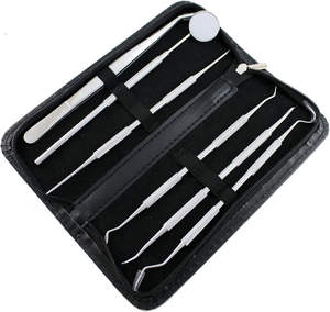 Ensemble d'examen dentaire en acier inoxydable, équipement d'hygiène buccale multifonctionnel pour le nettoyage des dents, le remplissage par SurgiRight Instrument - Product Image 1