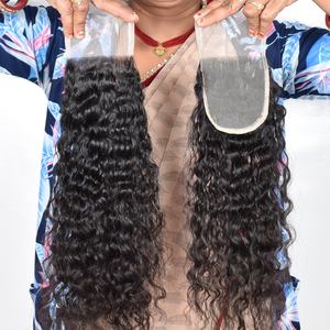 Produit de haute qualité neuf, fermeture en cheveux humains indiens doux, bouclés, offrant un look naturel, pour salon, fête ou usage quotidien, à vendre - Product Image 5