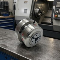Mandrin rotatif hydraulique frontal JHSK-52 pour table rotative de machine CNC 4 axes 5 axes, mandrin de serrage haute rigidité