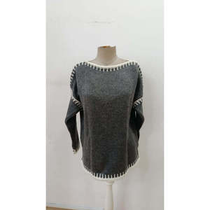 Jane's Women's Long Sleeve Boat Neck Knit Blouse, Loose Fit Casual <b>Pullover</b> <b>Sweater</b> Top for Everyday Wear - Product Image 2
