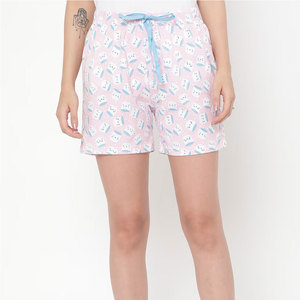 Shorts Casuales de Algodón para Mujer, Cintura Alta, Secado Rápido, Cómodos y Transpirables, Corte Regular, Ideales para el Día a Día - Product Image 1