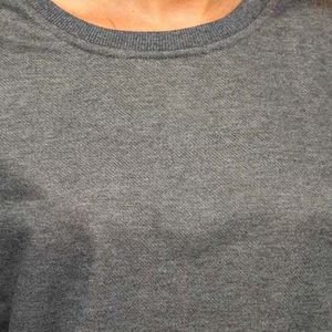 Última Llegada, Sudaderas Casuales Transpirables para Mujer, con Logotipo Personalizado Bordado, Talla Grande, Hombros Caídos, Cuello Redondo - Product Image 4