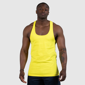 Camiseta sin mangas de algodón y bambú transpirable, de secado rápido y ecológica para maratón de verano para hombre - Tops de diseño personalizado para correr, entrenar y jugar baloncesto - Product Image 1