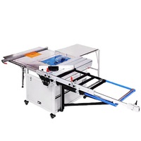 Scie à panneaux verticale DEZMACNC pour le travail du bois, haute précision, 380V, 6,6kW, table coulissante de précision, scie électrique sans poussière