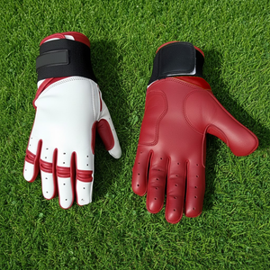 Gants de frappe de baseball à manchette longue personnalisés, support lourd pour le poignet, équipement de frappe de softball, cuir antidérapant professionnel, ambidextre - Product Image 6