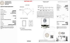 1.52ct Corte Esmeralda Diamante cultivado en laboratorio IGI Certificado F Color VS2 Claridad Lab-Stone - Product Image 5