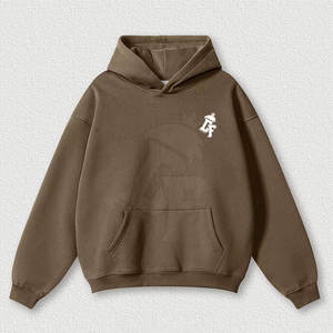 Sudaderas con capucha de hombro para hombre caído con estilo de talla grande a la moda, tela suave cómoda, perfecta para uso informal y diario - Product Image 1