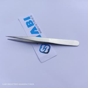 Herramientas DE BELLEZA DE ACERO INOXIDABLE Pinzas de extensión de pestañas de gran cantidad con punta recta para uso personal y de salón - Product Image 6