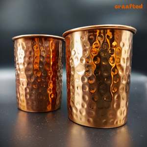 Hot Selling Pure Copper Tumbler Leakproof Ayurvedic Health Benefits Copper Cup Luxury Metal <b>Drinkware</b> Use for Home Office Hotel - Product Image 3