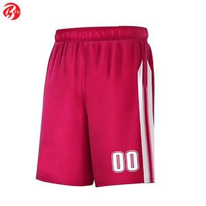 <b>Pink</b> & White Color V Neck Stylish <b>Top</b> Quality Team Training Uniform Breathable Quick Dry Bsci Summer Basketball Shorts - Product Image 4