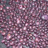Cabochon en rubis étoilé naturel-Beau design, léger