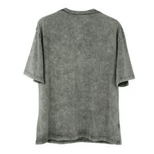 เสื้อยืดโอเวอร์ไซส์ผ้า100% ผ้ายซักผ้าฝ้ายน้ำหนักเบาออกแบบโลโก้ได้ตามต้องการสำหรับฤดูร้อนของ2025 - Product Image 2