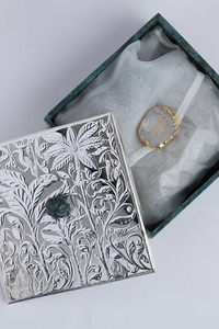 Nouveau produit vente chaude pierre naturelle verte et boîte à écrous carrés en laiton - Product Image 3