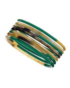 Pulseras de Cuerno de Búfalo Hechas a Mano, Ecológicas y de Primera Calidad, Brazaletes con Cuentas de Moda para Mujer, Símbolo Cristiano, Personalizables, Estilo Indio - Product Image 1