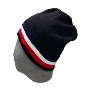 Designer Collection Winter <b>Flat</b> Knitted Beanie Cold Weather 100% Acrylic Beanie Hat Outdoor <b>Cap</b> for <b>Men</b> Casual Wear - Product Image 1