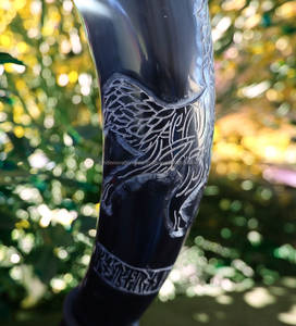 Corne artisanale artisanale naturelle personnalisée pour les amateurs de bière et d'hydromel - Product Image 3