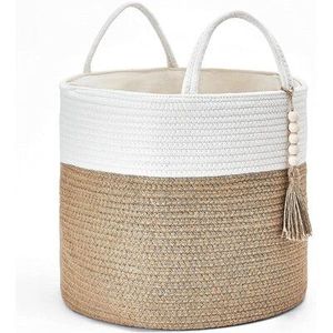 Spacious Macrame <b>Rope</b> <b>Basket</b> For <b>Laundry</b> Room Organization Offering Durable And Decorative Storage Option - Product Image 1