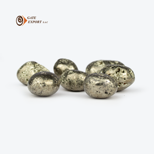 Pyrite 100% naturelle dégringolée du Pérou pierres décoratives sculptées à la main pierre précieuse polie pour la décoration de la maison meilleurs cadeaux - Product Image 2