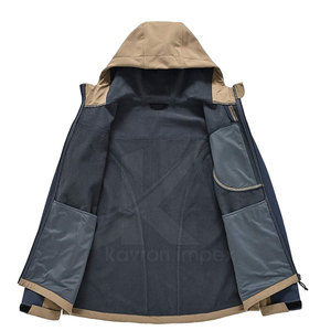 Vêtements chauds Veste Softshell Veste Softshell pour homme avec logo personnalisé Meilleure vente Veste Softshell - Product Image 3