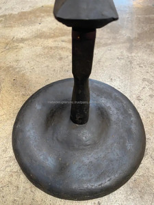 Bougeoir à 3 bras en fer forgé forgé à la main support décoratif en métal noir pour la maison noël autres bougeoirs lanternes bougie - Product Image 4