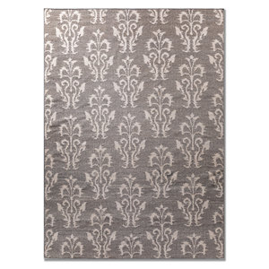 Indusbar Abstract Floral Wool <b>Rugs</b> Grey & <b>Black</b> Flat Weaves Rectangle Kilim Jute for Home Floor Model Dwrm-60 - Product Image 1