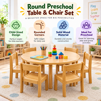 Ensemble table et chaises Montessori pour enfants, mobilier de garderie, école maternelle, salle de classe, armoire de rangement en bois, centre d'apprentissage précoce