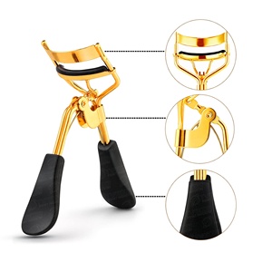 Recourbe-cils professionnel en acier inoxydable avec logo personnalisé, accessoire de beauté durable, recourbe-cils avec peigne - Product Image 4