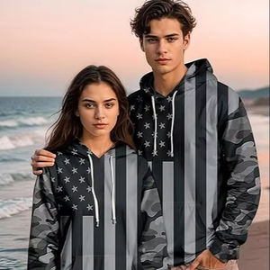 Haute qualité 100% coton hommes pull à capuche personnalisable Sublimation impression décontracté hiver Design grandes poches motif solide - Product Image 1