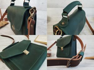 Leather Crossbody <b>Bag</b> <b>Women</b> Purse Personalized Gift <b>for</b> Shoulder Handbags Unisex <b>Messenger</b> LCS-0014 - Product Image 6