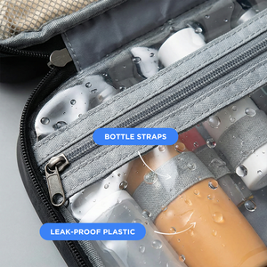 Organisateur de toilette pliable et imperméable Sam, multi-compartiments, sacs de rangement en plastique et en tissu pour la salle de bain et la cuisine - Product Image 5