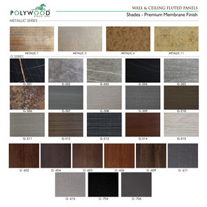 Paneles de Pared y Techo de PVC Fabricados en Fábrica, Resistentes al Fuego, Impermeables, Acústicos, Ecológicos, Modernos y Decorativos, Tipo Rejilla, para Comercios - Product Image 4