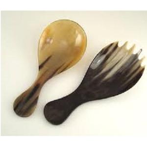 Ensemble de couverts en corne de meilleure qualité, couverts à salade avec manche en os, lot de 2 ustensiles de cuisine en corne de haute qualité, couverts - Product Image 3