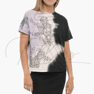 Camisetas con Diseño de Pedrería Personalizado, Lavado Ácido, Impresión, Tendencia 2026, para Hombre y Mujer, Verano, Ecológicas, Transpirables, con Logotipo Personalizado - Product Image 4