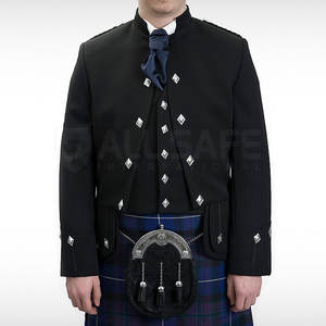 เสื้อโค้ทเอวผ้าโพลีเอสเตอร์แนวยุโรป85% เสื้อโค้ทเอวสก็อตลายเจ้าชายชาร์ลีโลโก้ตามสั่ง - Product Image 5