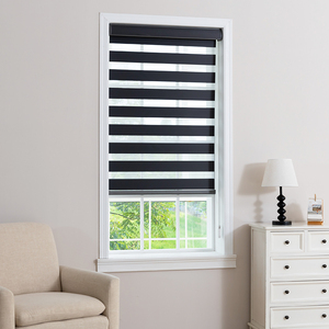 Persianas Zebra Manuales a Medida, Listas para Instalar, con Tela 100% Opaca, Operadas con <span class=keywords><strong>Cadena</strong></span> Manual - Product Image 5