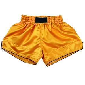 Pantalones Cortos de Boxeo Elásticos, Transpirables y Ligeros para Entrenamiento y Competición de MMA, Calidad Superior, Color Liso, Unisex - Product Image 1