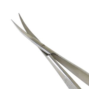 Ciseaux à sourcils à lame incurvée en acier inoxydable de qualité supérieure pour extensions de cils - Product Image 3