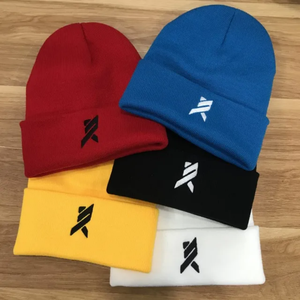Nueva llegada al por mayor de acrílico puños gorro de punto con logotipo bordado cálido esquí Hip Hop al aire libre sombreros - Product Image 6
