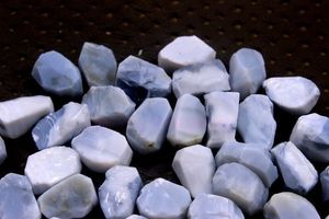 โอปอลสีฟ้า14-16มม. อัญมณีโอปอลหยาบตัดด้วยมือ10ชิ้นสีฟ้าธรรมชาติหลวมสำหรับเครื่องประดับทำเสน่ห์นำโชคโอปอลหยาบ - Product Image 6