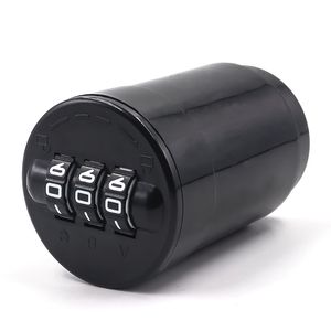 YH3332 מנעול שילוב מנעול קוד סיסמא בקבוק יין וויסקי משקאות חריפים פקק עליון פקק יין פקק דיגיטלי מנעול שחור - Product Image 1