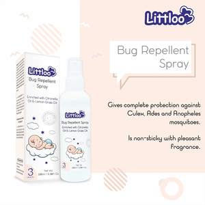 Littloo Spray Repelente de Insectos Enriquecido con Natural para Protección de Larga Duración en Interiores y Exteriores de Insectos para Niños-100ml - Product Image 2