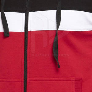 Dernier modèle d'hiver Ensemble de survêtements décontractés à manches longues et imprimés en blocs de couleurs noirs 100% coton Respirant-en vente - Product Image 5